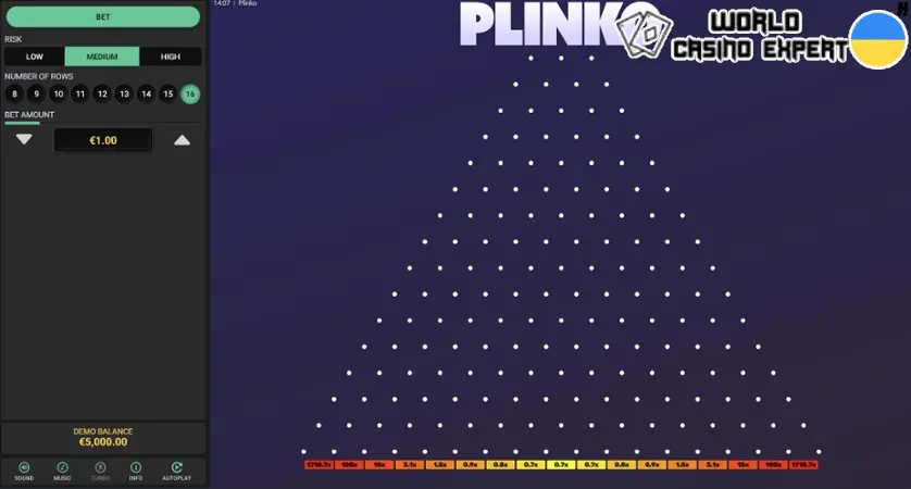 Jak grać w Plinko