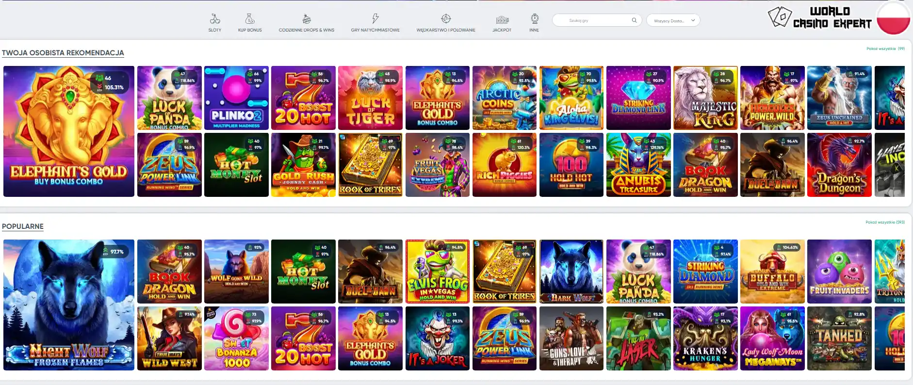 Automaty, gry na żywo, turnieje w IviBet Casino