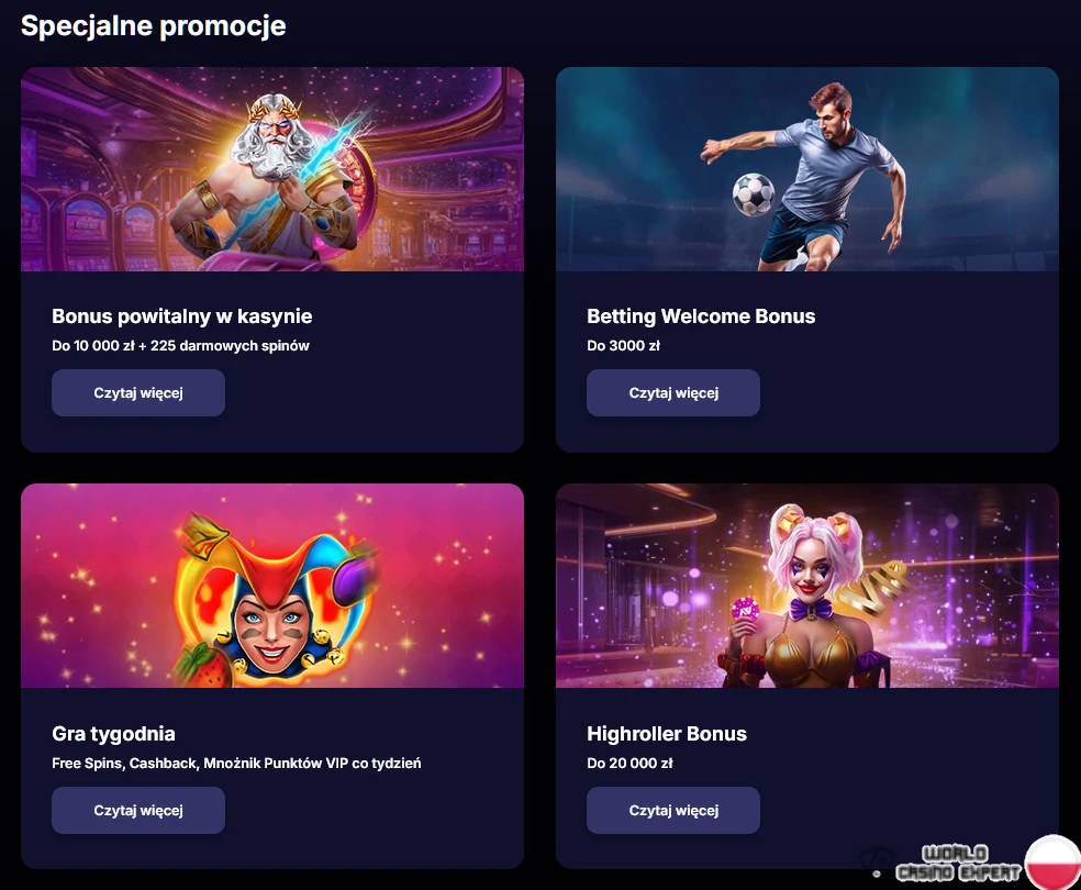 Bonusy dla polskich graczy od NV Casino