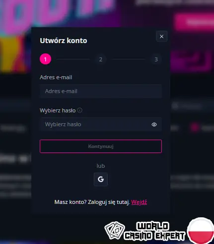 Jak się zalogować i zarejestrować w XON Casino?