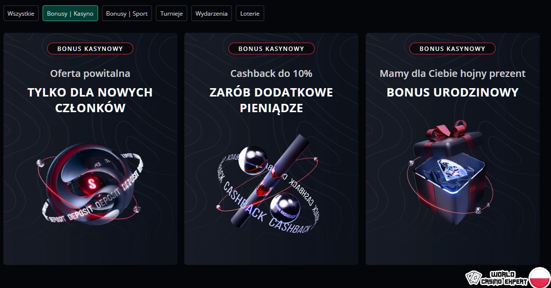 Bonusy dla polskich graczy od Casino Starda