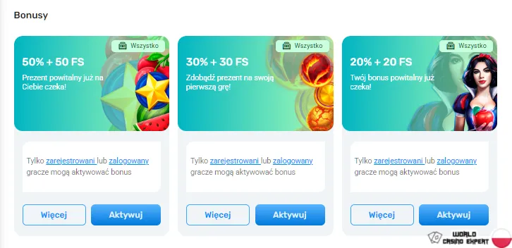 Bonusy dla polskich graczy w kasynie Magic365