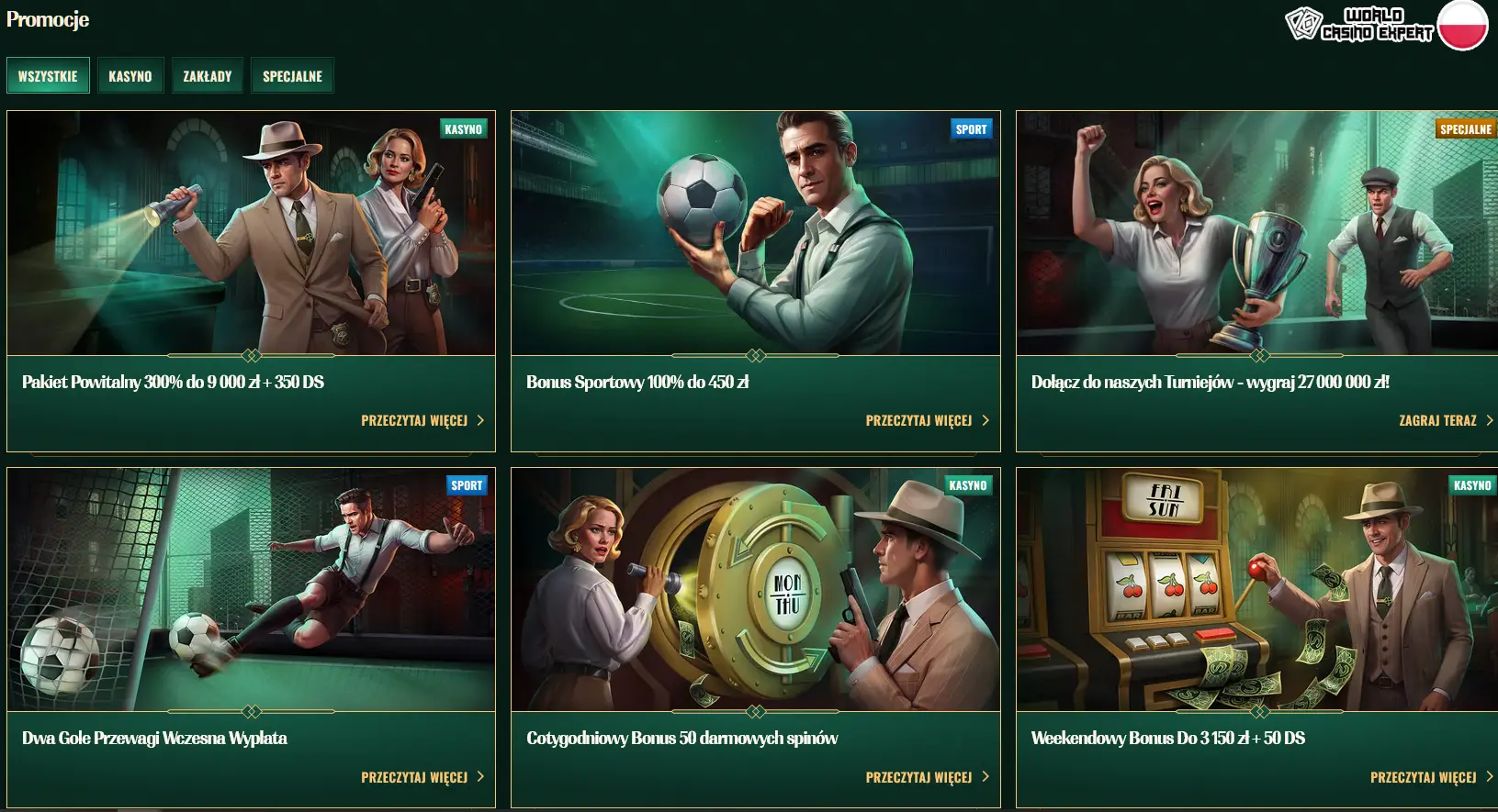Bonusy dla polskich graczy od SpyBet Casino