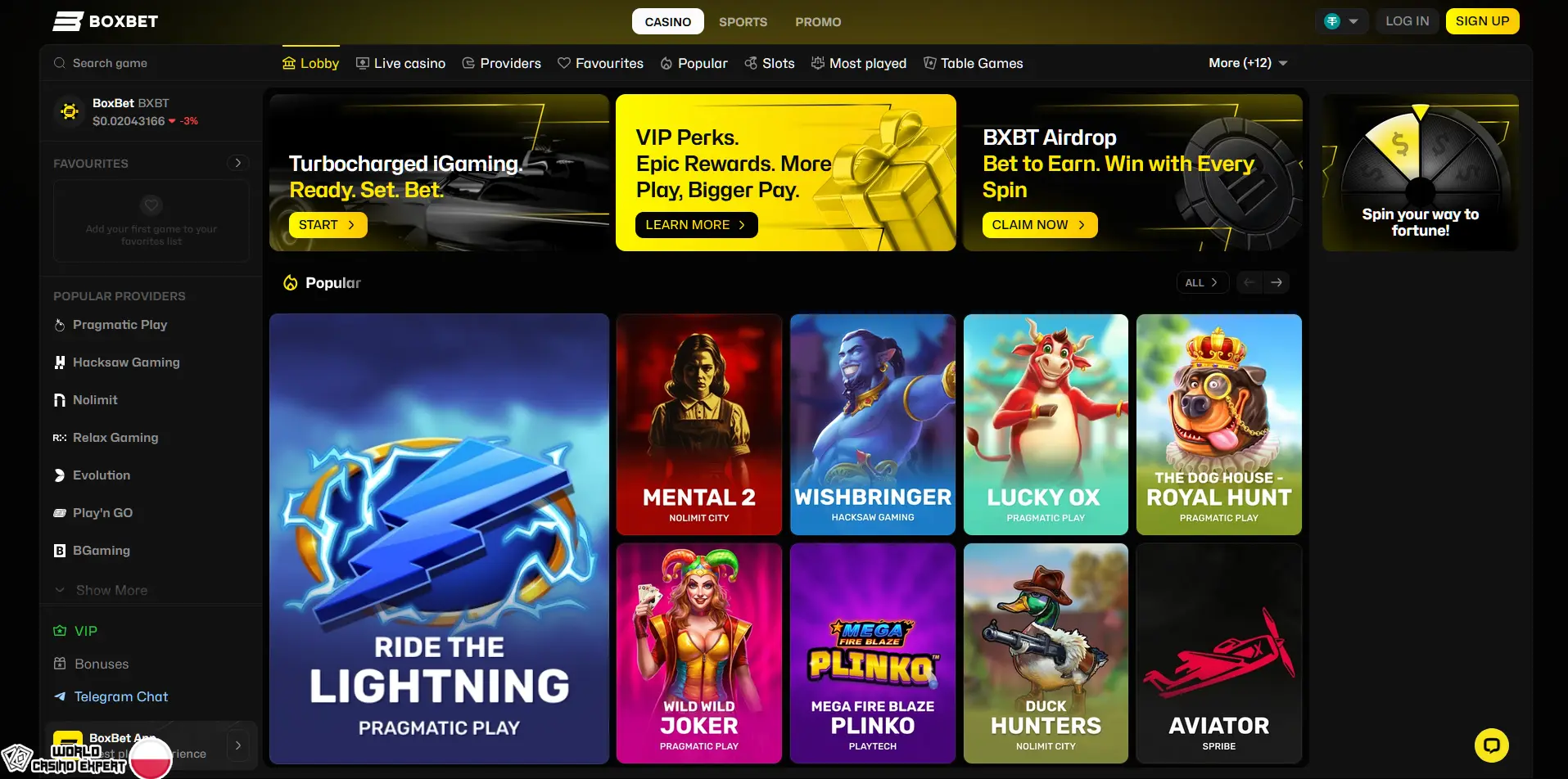 Recenzja kasyna online BoxBet Casino