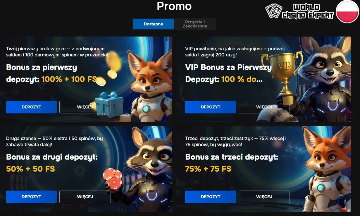 Oferta bonusowa kasyna Maxbit