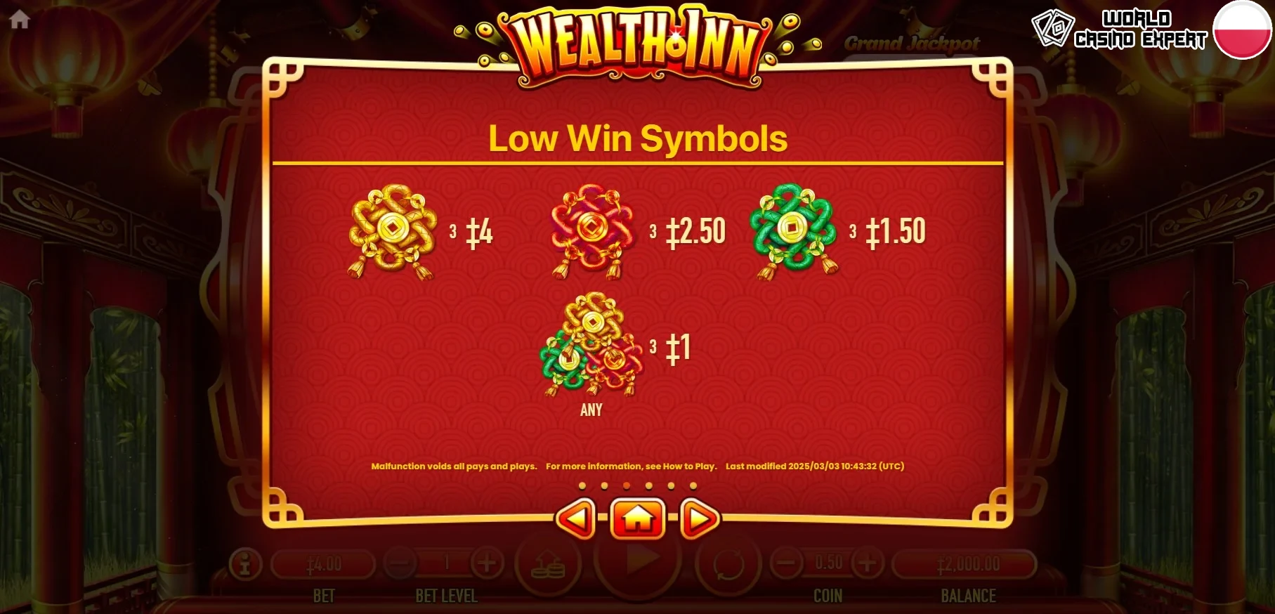 Symbole automatu Wealth Inn