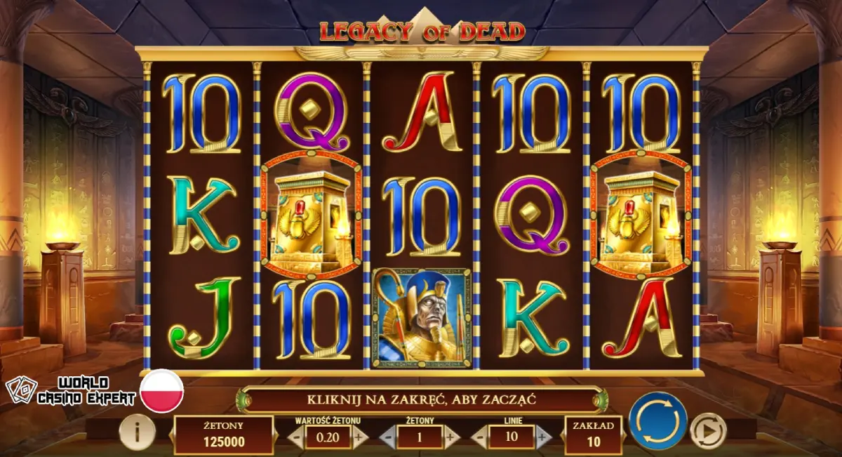 Recenzja automatu Legacy of Dead