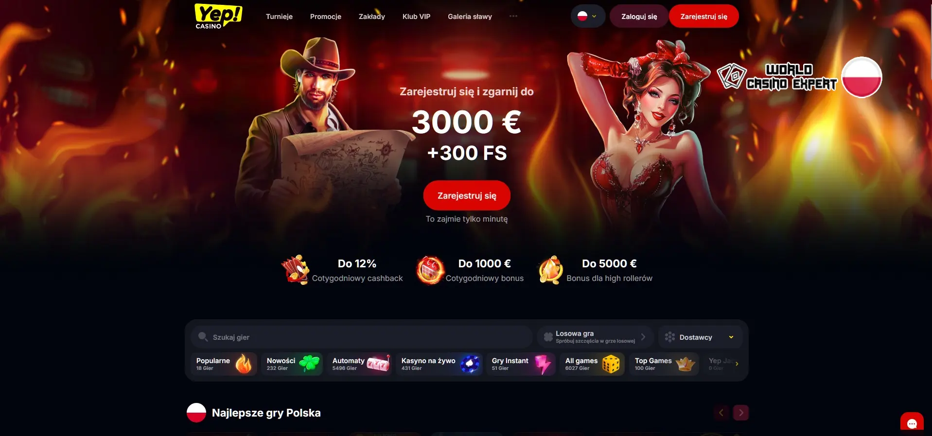 Recenzja Yep.Casino Online – Ekspercka analiza World Casino Expert Polska