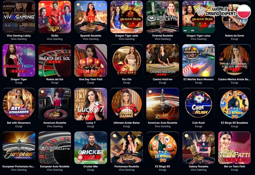 Kasyno na żywo i gry typu Crash Yep.Casino