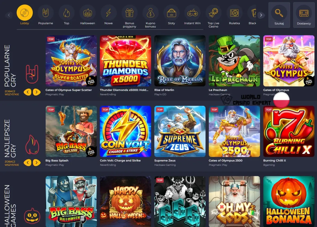 Automaty online i sloty Rolling Slots
